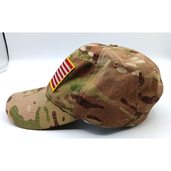 Mossy Oak Camo Hat Cap Strapback Ripstop Tactical Outdoor Military Patriotic USA - Picture 4 of 8